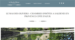 Desktop Screenshot of masdesoliviers-salernes.com